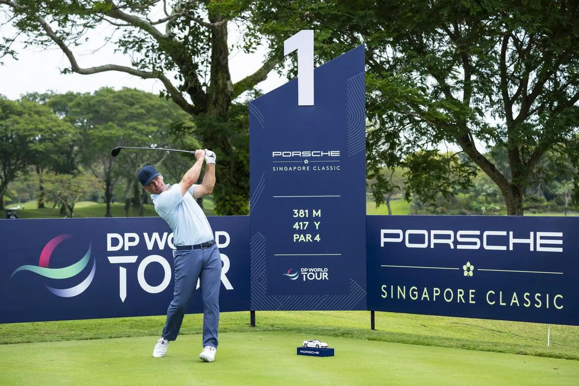Paul Casey (centre) will be hoping to improve on his sixth-placed finish at Laguna’s Classic Course in 2024.