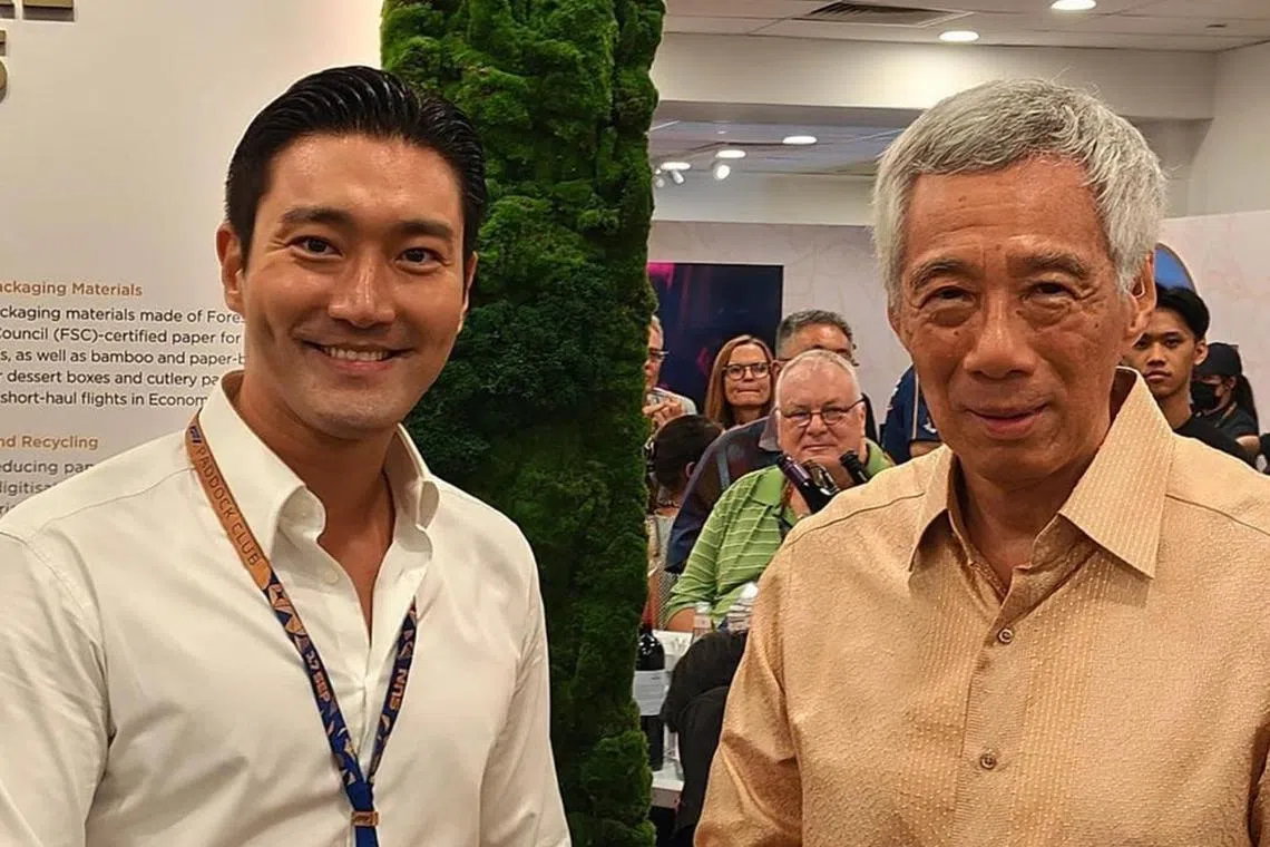 South Korean singer-actor Choi Si-won (left) posted the photo on social media early on Thursday.