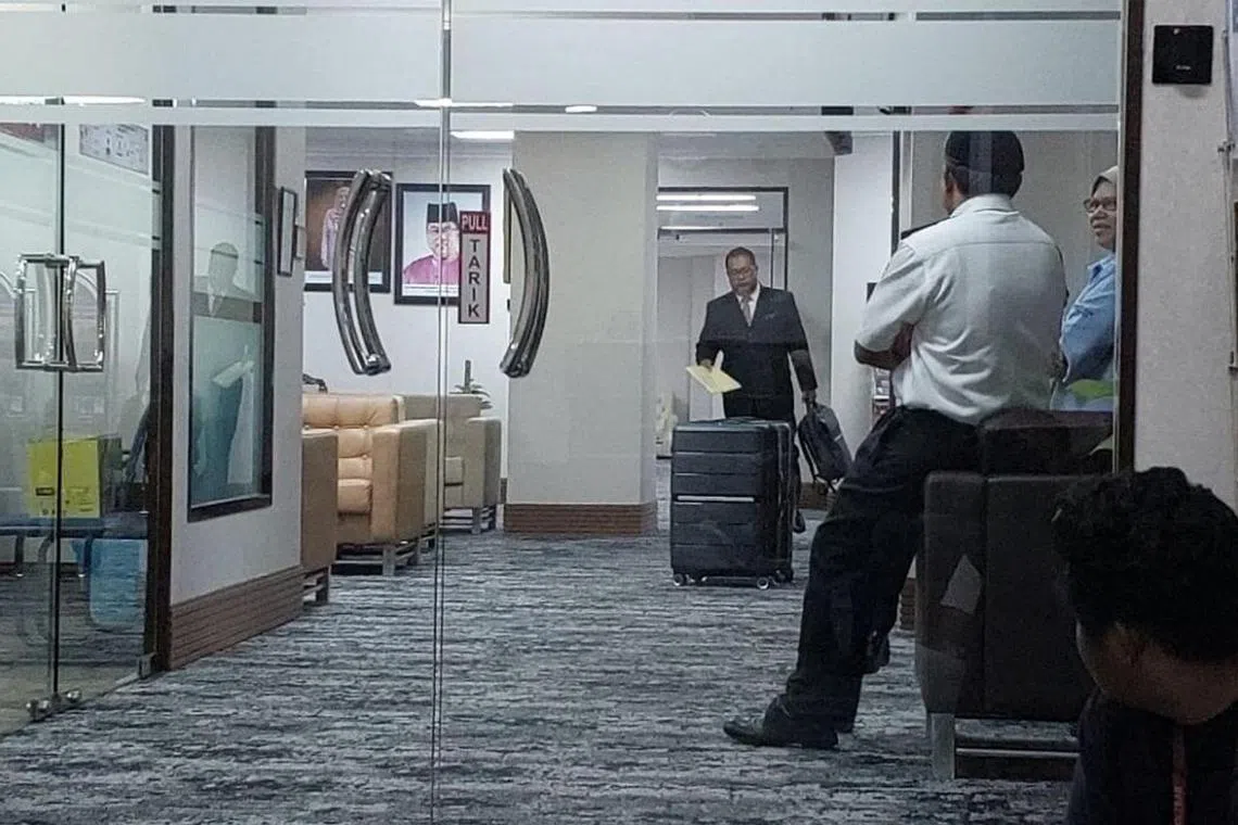 The speculation began after aides to Melaka Chief Minister Sulaiman Md Ali were seen clearing their desks on Wednesday.