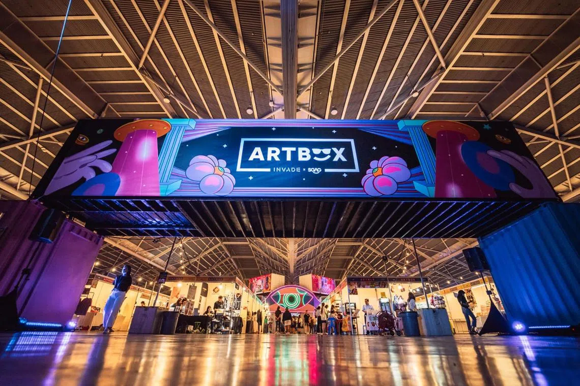 Artbox Singapore 2023 container fair and festival. 

