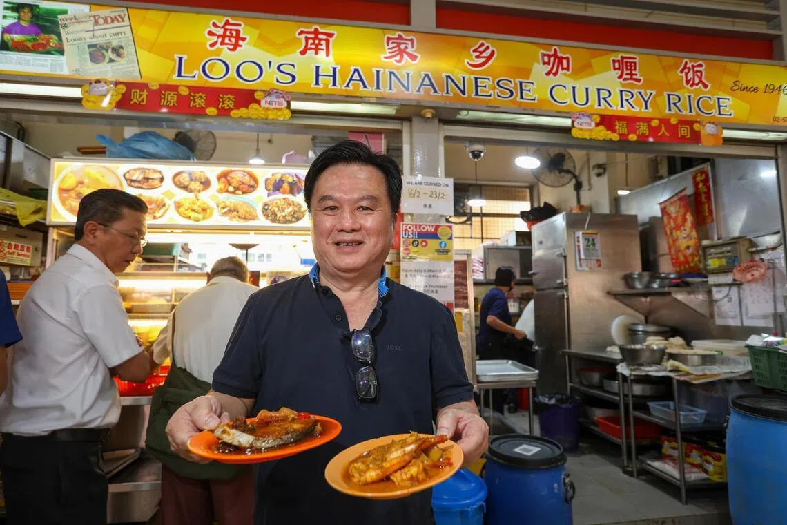 Mr Loo Kia Chee is the second-generation owner of Loo’s Hainanese Curry Rice in Tiong Bahru.