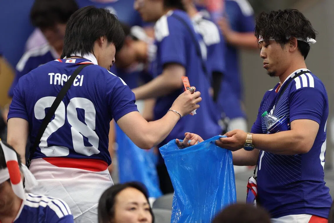 Japan’s World Cup clean-up praise meets scepticism at home