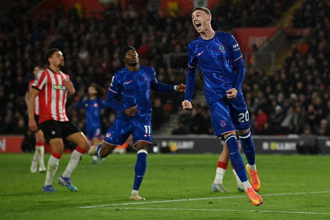 Chelsea midfielder Cole Palmer has scored nine goals this season, including a 76th minute goal in their 5-1 win over Southampton on Dec 4. 