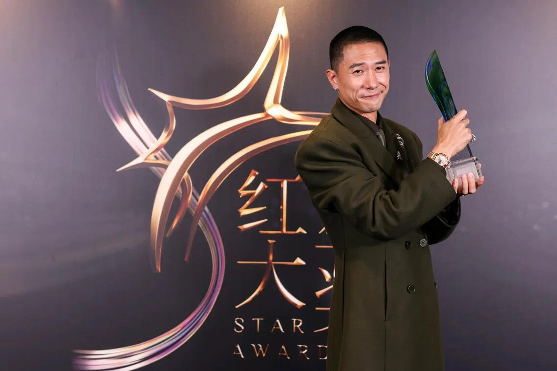 Desmond Tan won Best Actor for playing a pair of identical twins with polar personalities in Devil Behind The Gate.