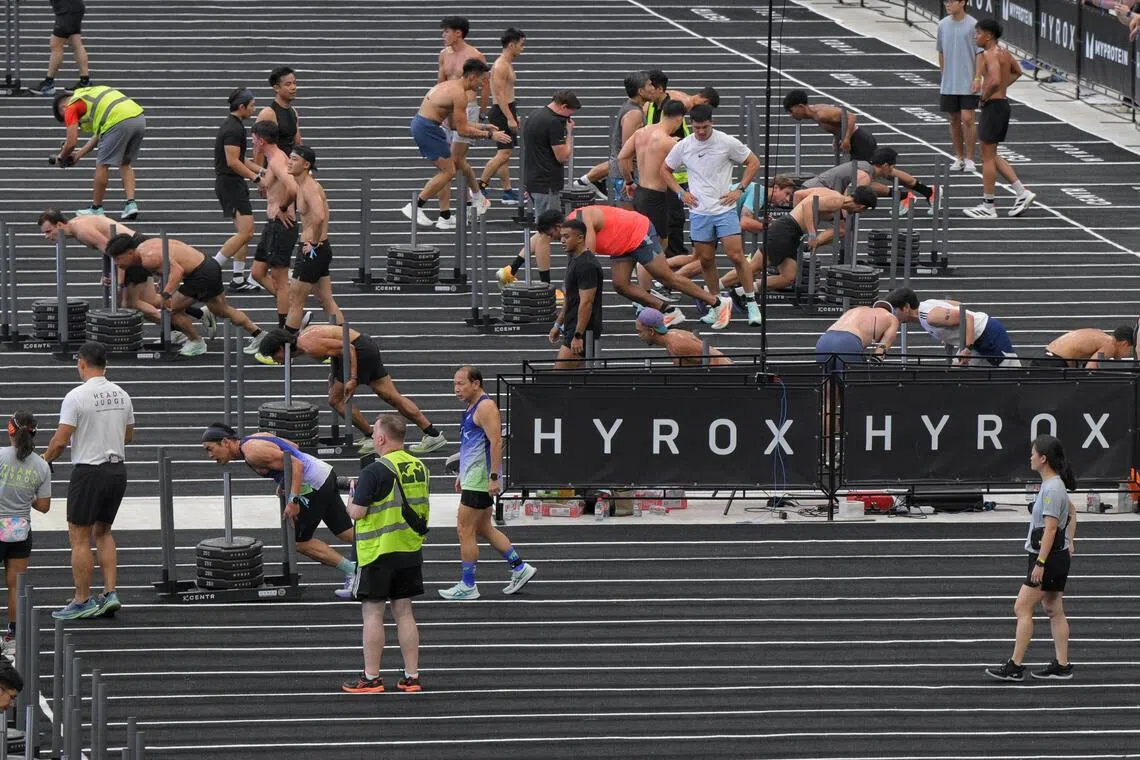 Hyrox adopts a standard fixed eight-event format which combines running and functional workouts across four different racing categories.