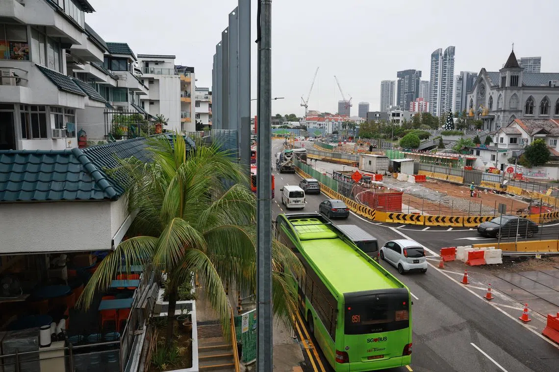 The construction taking place along Thomson Road, and beyond, to build the North-South Corridor is earth-shaking, says the writer.
