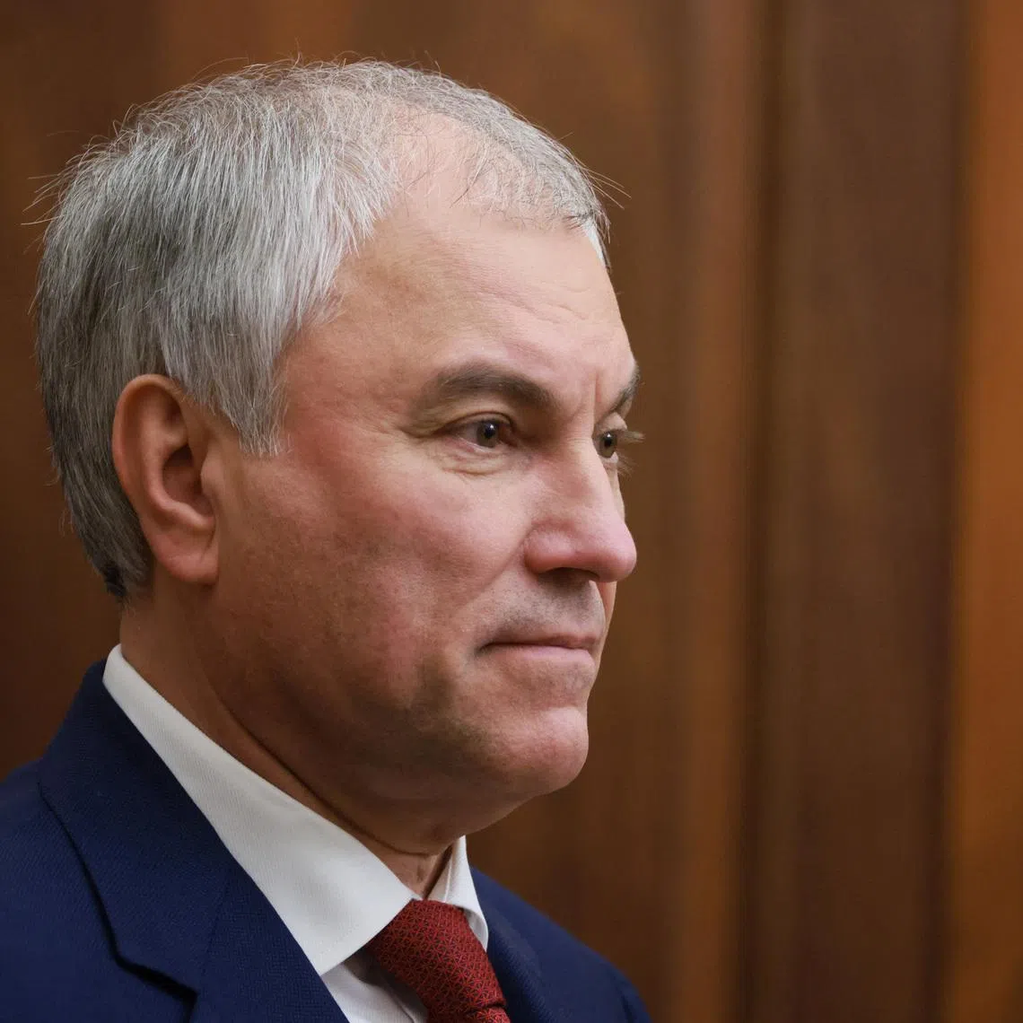 Russian State Duma Speaker Vyacheslav Volodin attends a meeting with President Vladimir Putin at the Kremlin in Moscow, Russia December 23, 2025. Sputnik/Mikhail Metzel/Pool via REUTERS/File Photo