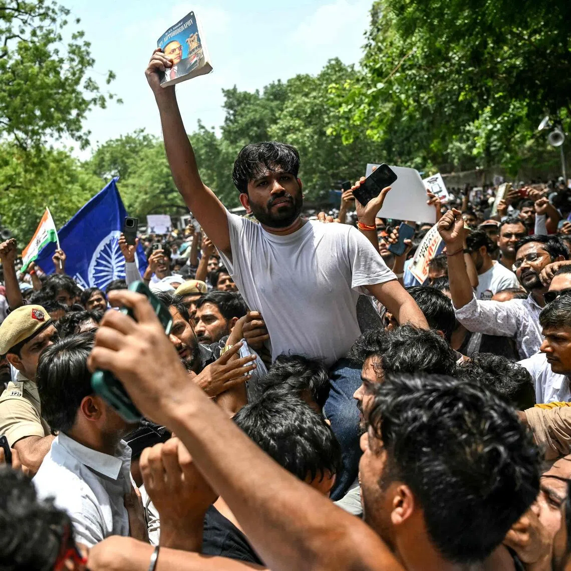 High youth unemployment and a lack of economic opportunity are central drivers of recent youth-led protests in India.
