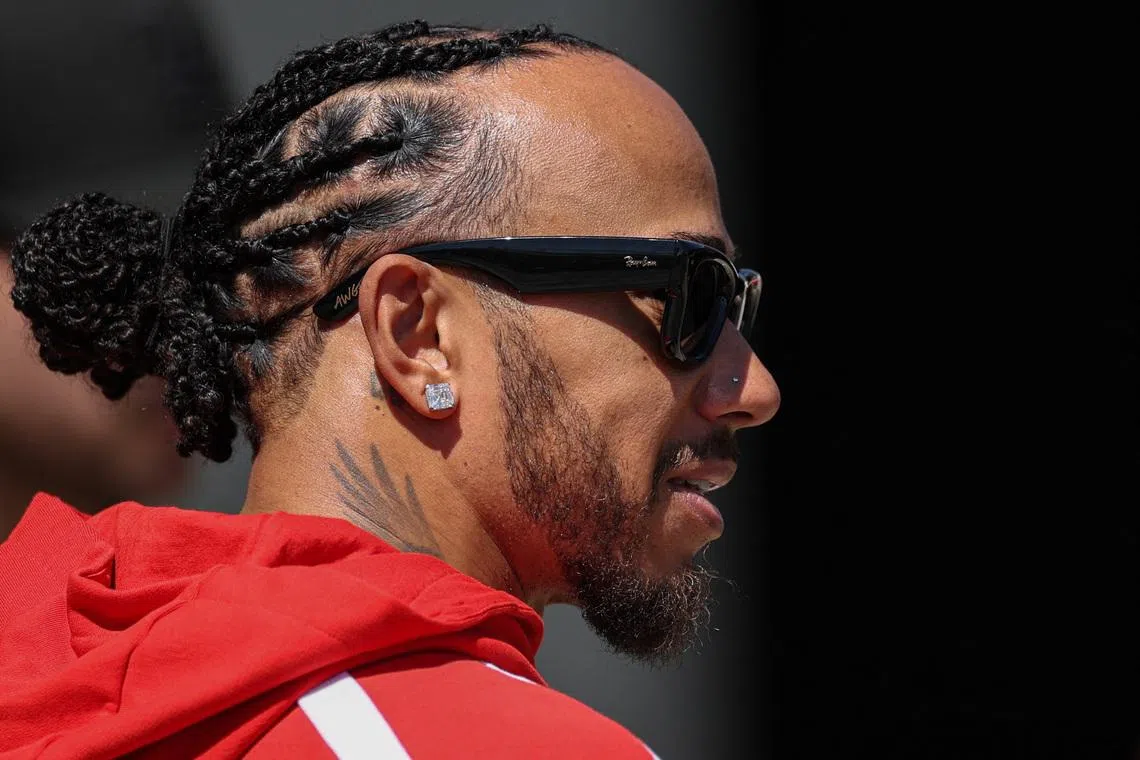 Formula One F1 - British Grand Prix - Silverstone Circuit, Silverstone, Britain - July 2, 2026 Ferrari's Lewis Hamilton after the press conference REUTERS/Andrew Boyers