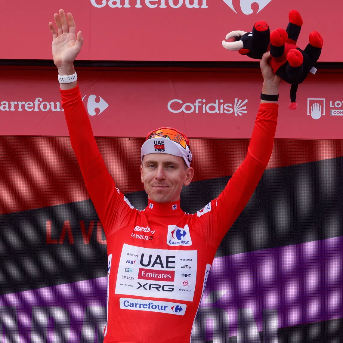 The 27-year-old was bidding to become only the fourth rider to complete a Tour-Vuelta double in the same season.