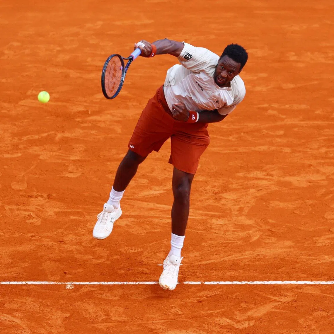 Tennis - ATP Masters 1000 - Monte Carlo Masters - Monte Carlo Country Club, Roquebrune-Cap-Martin, France - April 7, 2026 France's Gael Monfils in action during his round of 64 match against Kazakhstan's Alexander Bublik. REUTERS/Manon Cruz