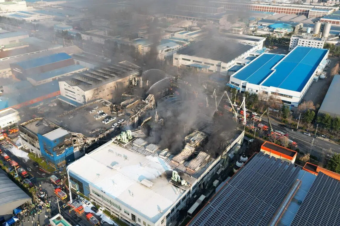 Questions over whether unauthorised structures led to deadly South Korean factory fire