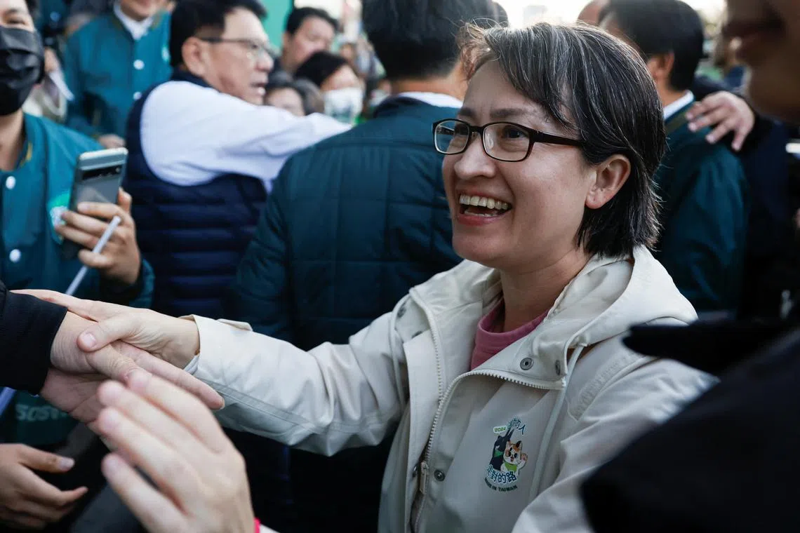 Incoming Taiwan vice-president Hsiao Bi-khim is in the US for personal matters, officials said.