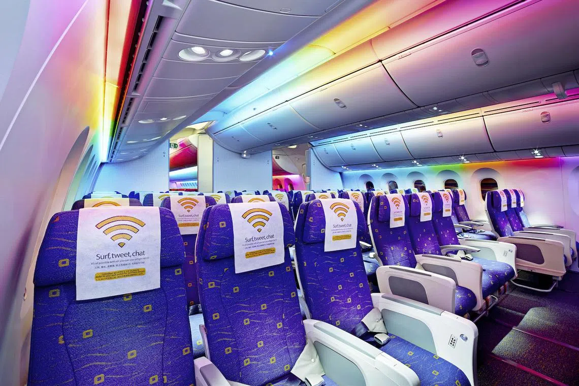 Scoot-in-Silence seats on a Boeing 787 Dreamliner flight