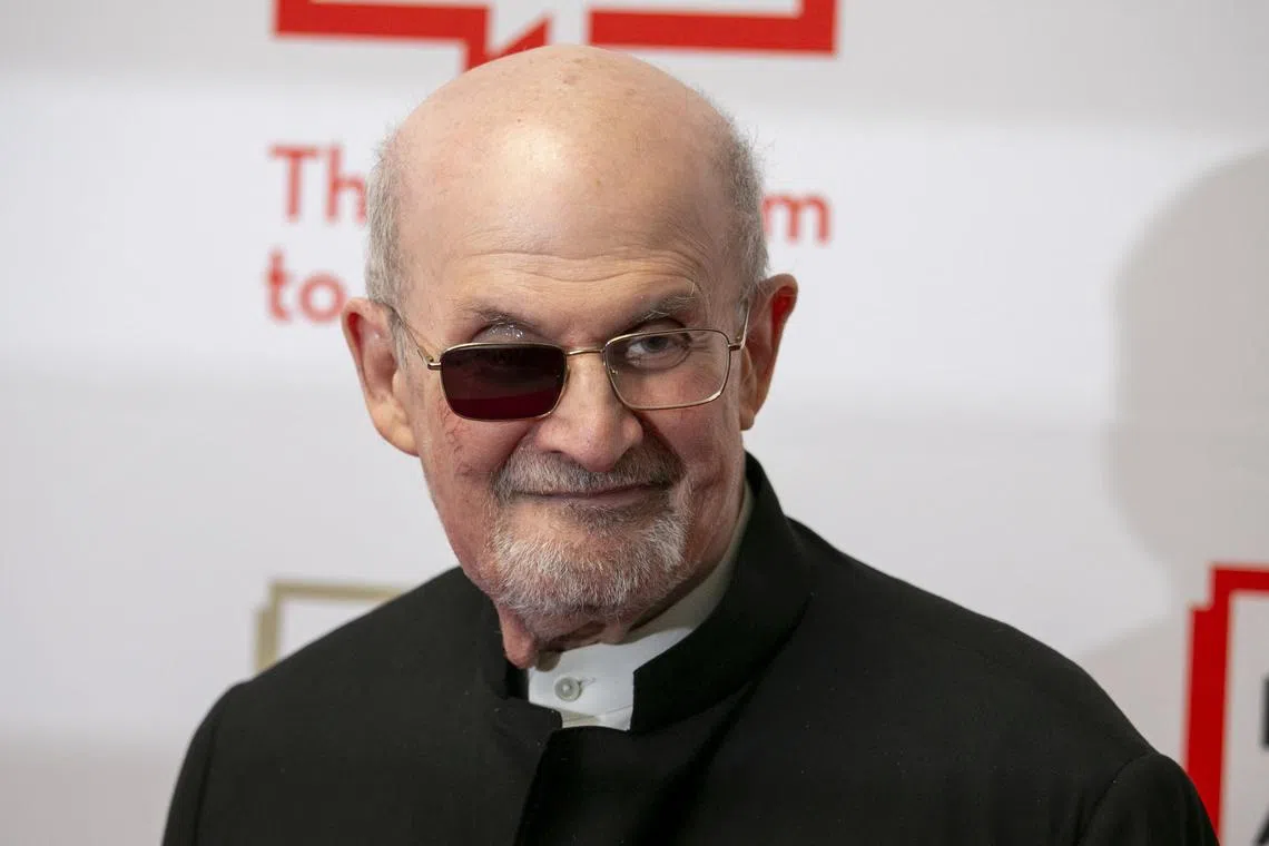 British-American novelist Salman Rushdie lost an eye in an attack in August 2022.