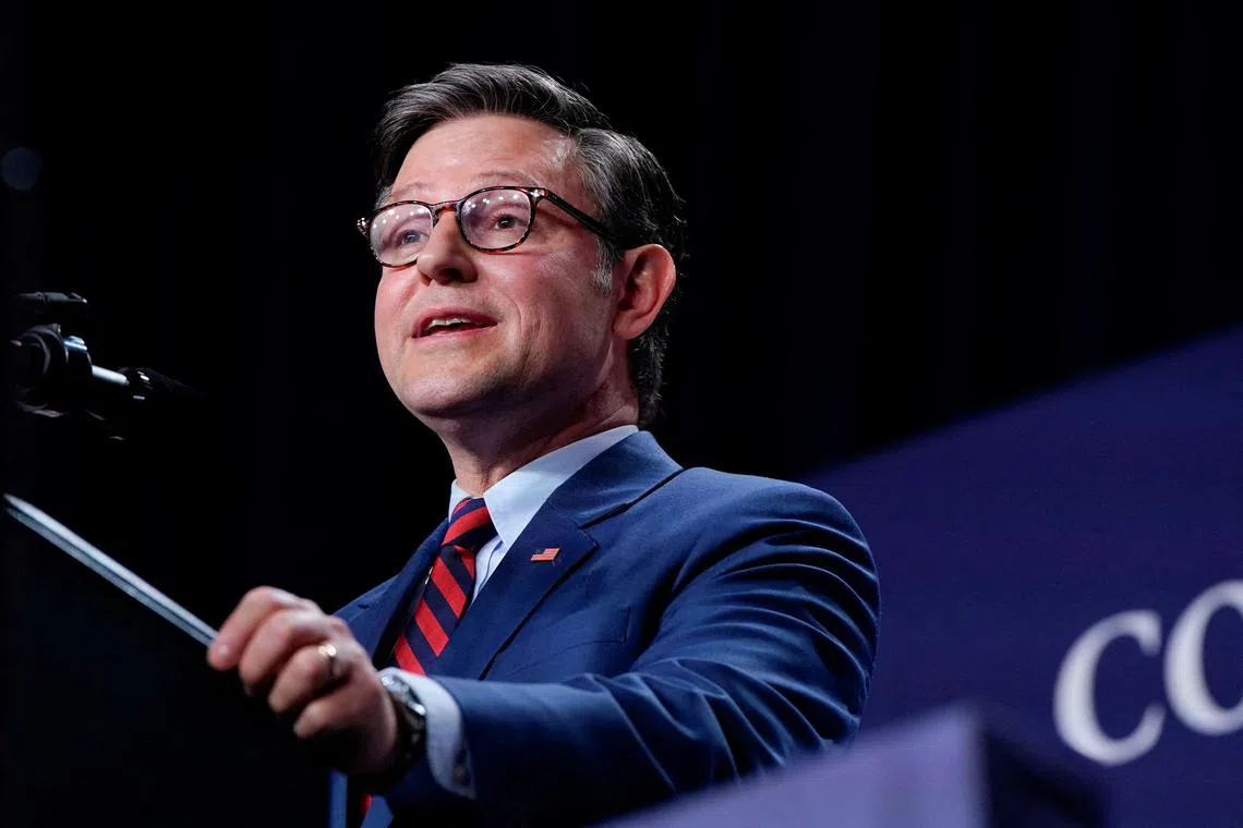 US House Speaker Mike Johnson said he wants to leave proposed cuts for legislation for the next fiscal year.