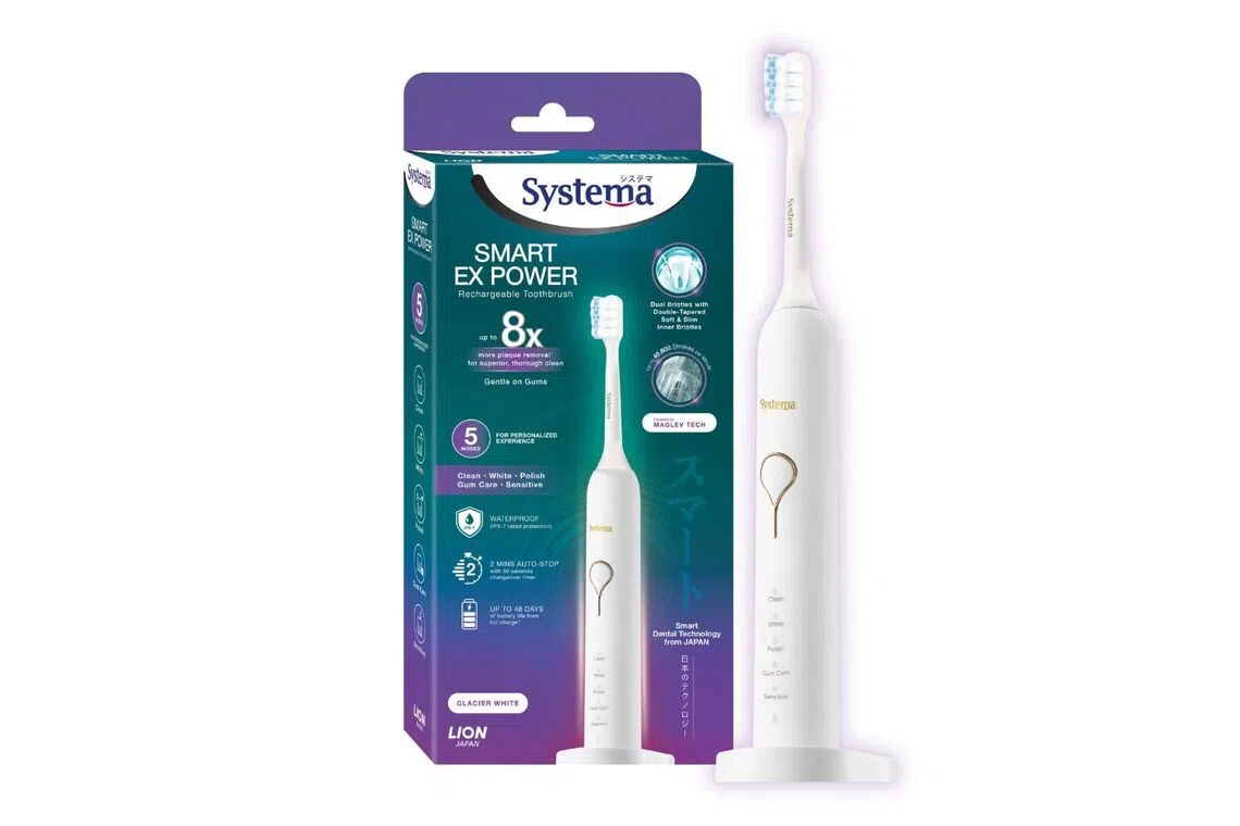 Systema Smart Ex Power Rechargeable Toothbrush, toothbrushing, gum health