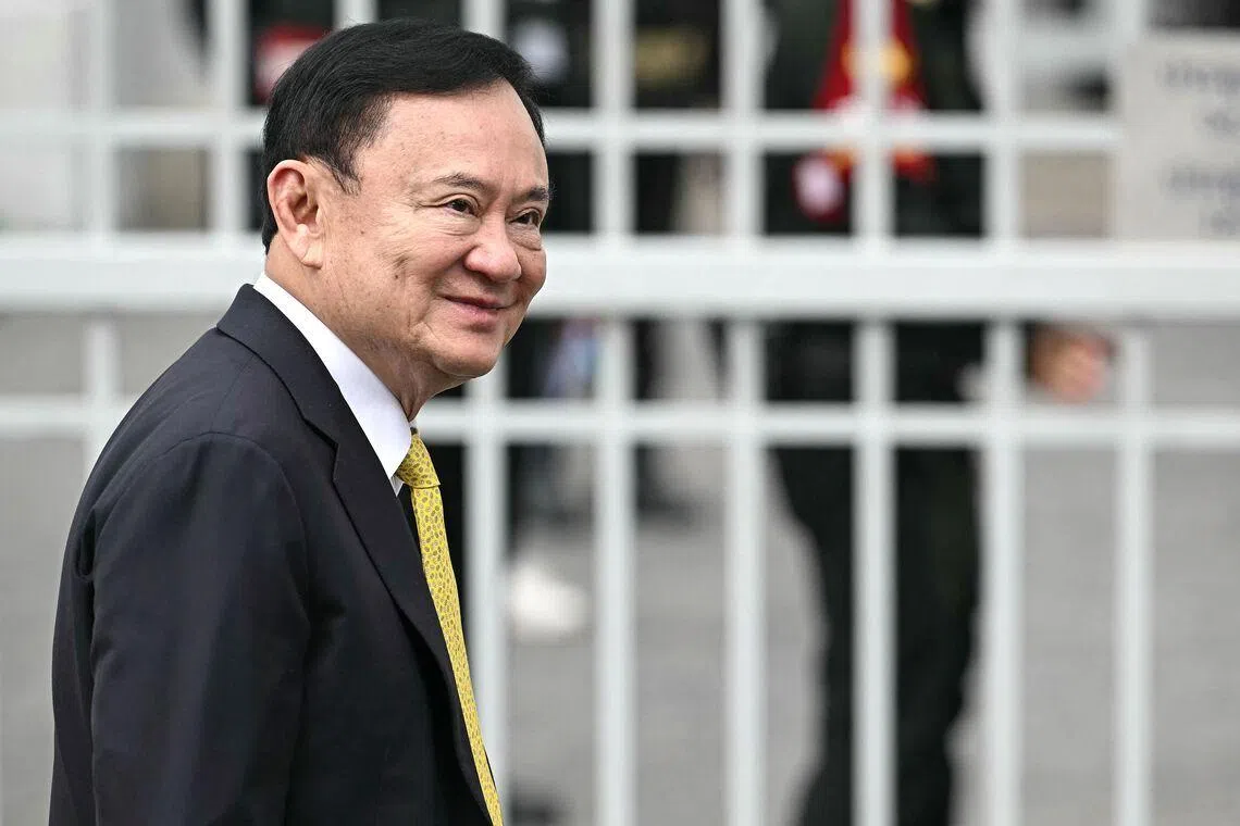 Former Thai premier Thaksin Shinawatra is being paroled after serving eight months in prison for corruption.