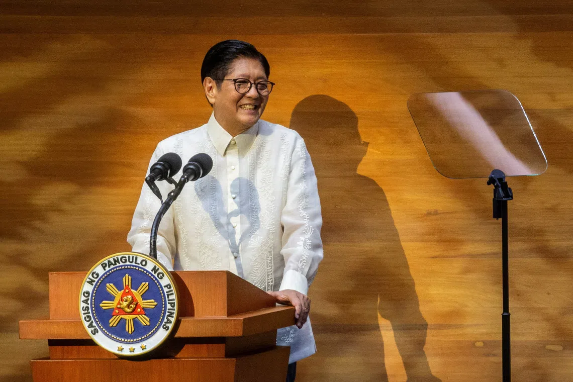Philippine presidents are limited by the country’s constitution to a single six-year term, with Ferdinand Marcos Jr’s term set to end in 2028.