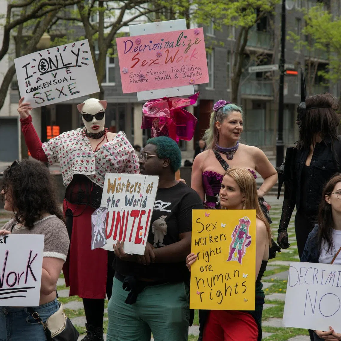 Montreal sex workers went on strike in Montreal on May 23, demanding better working conditions and the decriminalisation of sex work.