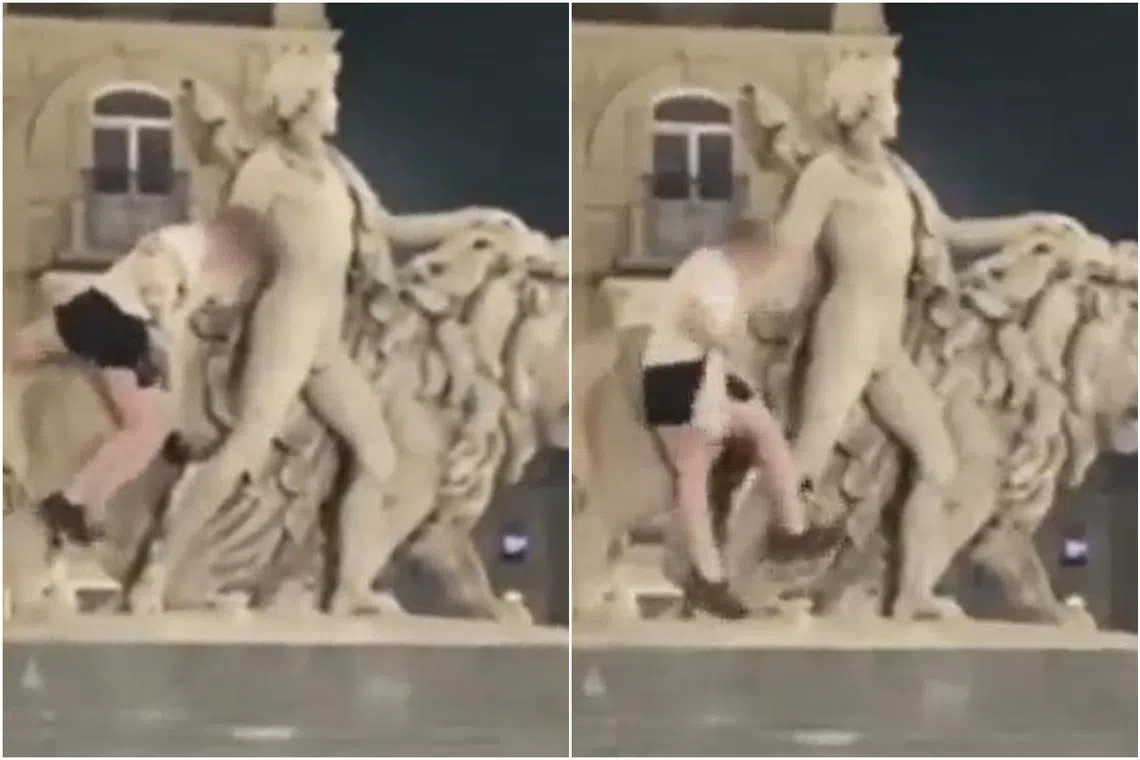 The man was later arrested at a fast food restaurant.