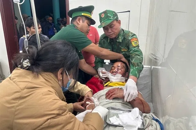 The 48-year-old village head is receiving medical care following a bear attack on Oct 21.