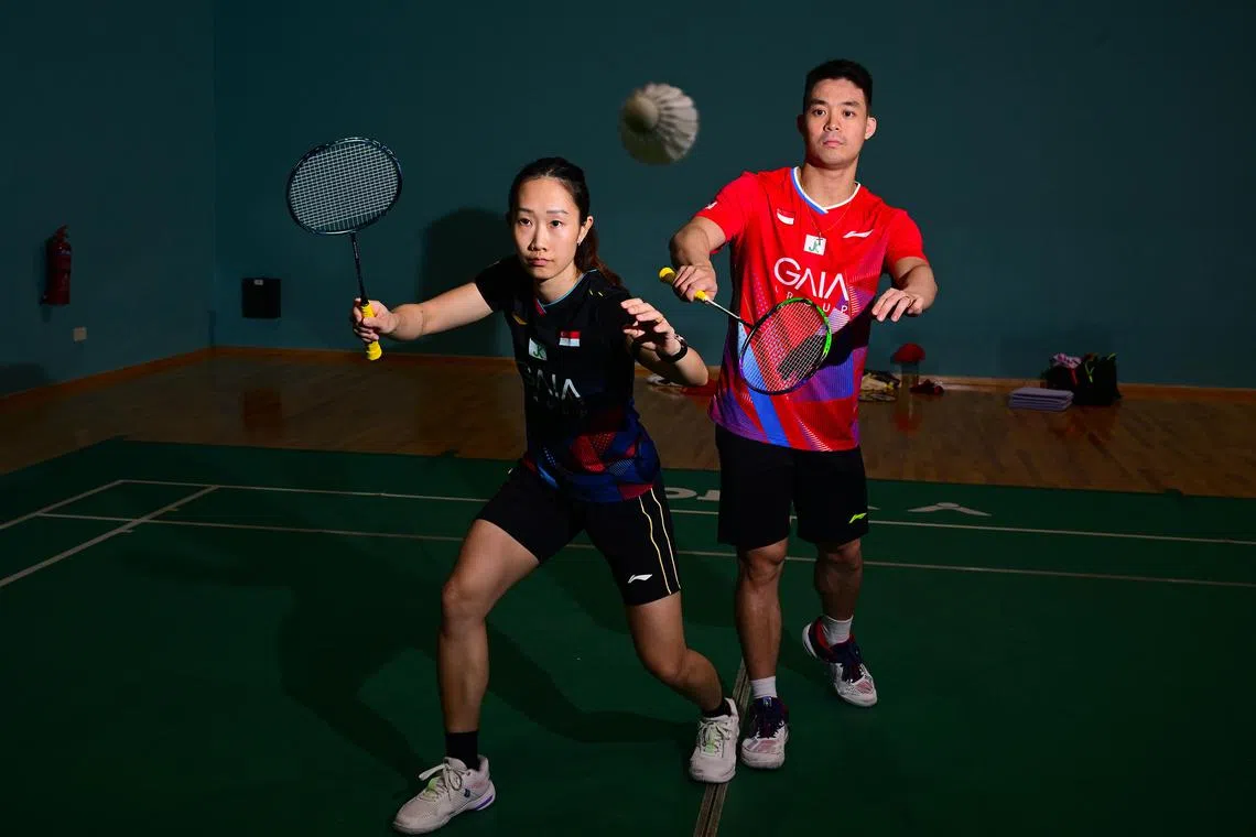 ST20240522_202487127772 dlbad22 David Lee/Azmi Athni//

Singapore mixed doubles badminton players Terry Hee and Jessica Tan, who should qualify for their first Olympics as first reserve, during their training at OCBC Arena on May 22.

ST PHOTO: AZMI ATHNI