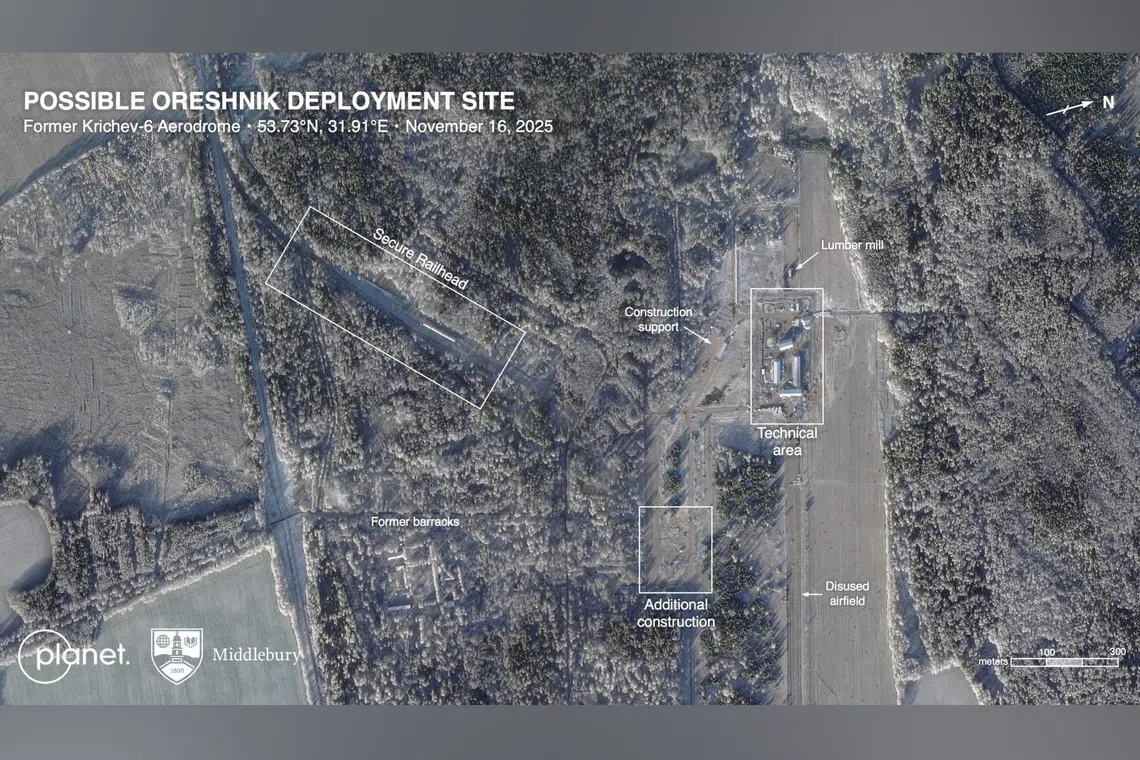 Russia likely placing new hypersonic missiles at former airbase in Belarus, US researchers find