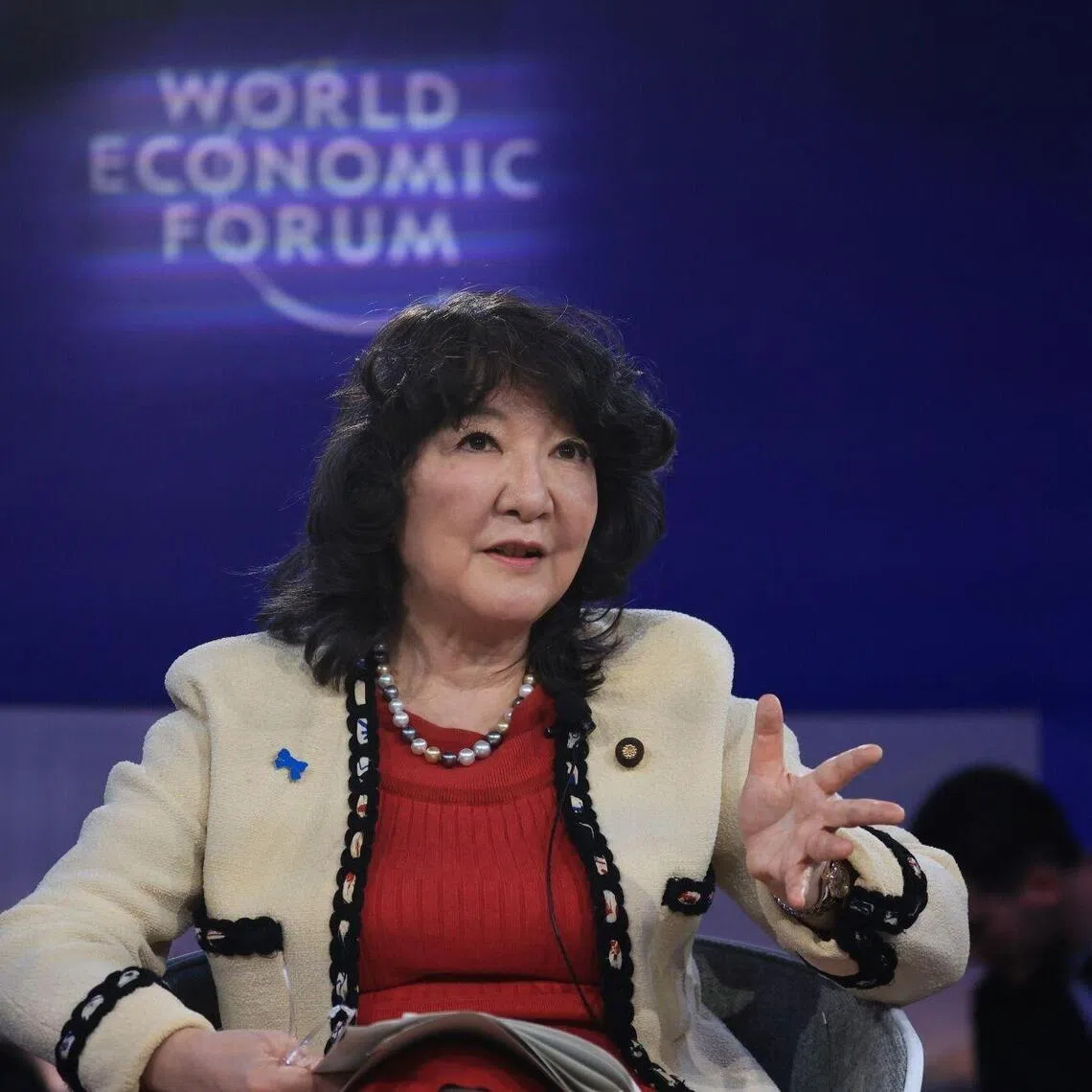 Satsuki Katayama, Japan's finance minister, during the World Economic Forum (WEF) in Davos on Jan 20.