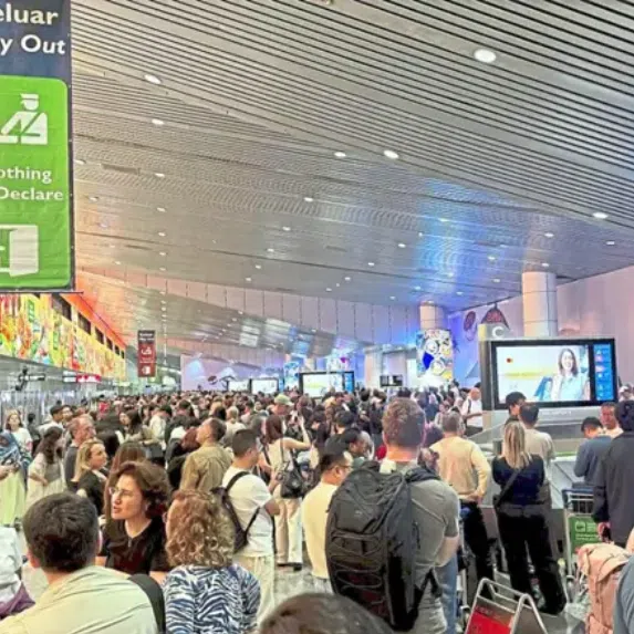 Some travellers waited almost three hours for their baggage.