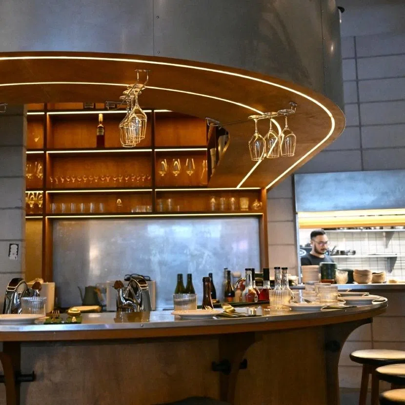 Les Climats (left), a wine and cheese shop in Tessensohn Rd and Wildcard, a bistro-cum-wine bar in Furama RiverFront.