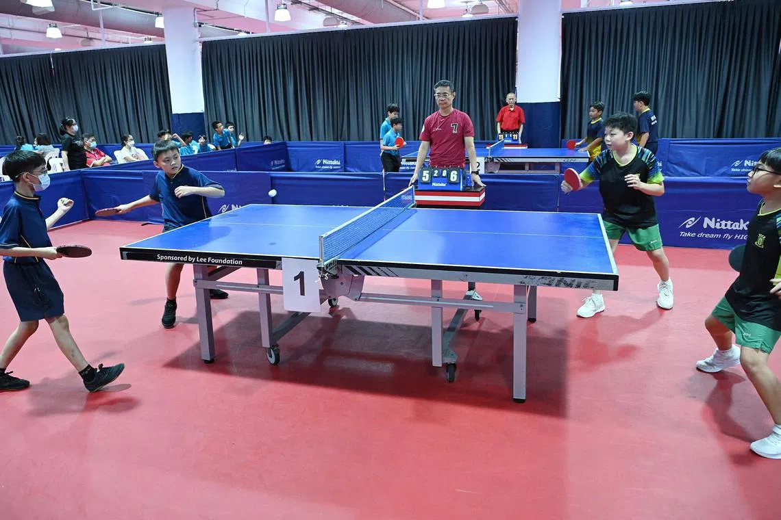 Table tennis is one of the sports added in the new pool and league format for the 2024 National School Games for the Seniors Division.