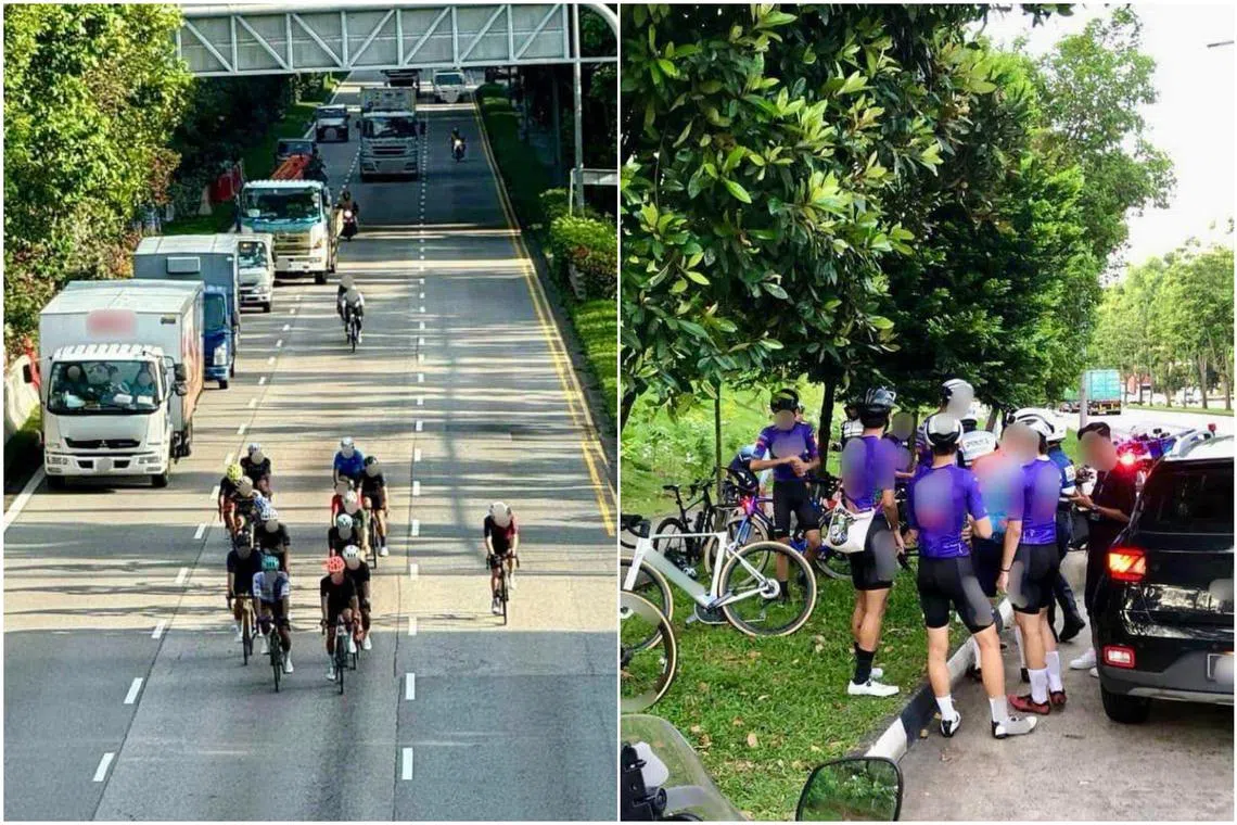 The cyclists were caught along Clementi Road and West Coast Highway in the latest round of operations by LTA and the Traffic Police.