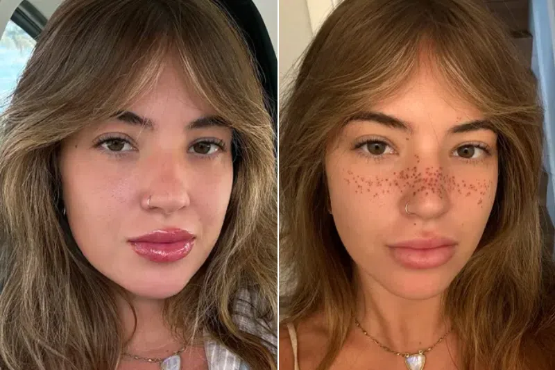 Beauty influencer Sierra Cannon says she felt her face “was meant to have freckles”.
