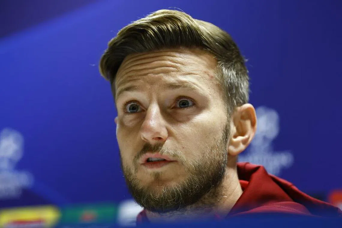 FILE PHOTO: Soccer Football - Champions League - Sevilla Press Conference - Emirates Stadium, London, Britain - November 7, 2023 Sevilla's Ivan Rakitic during the press conference Action Images via Reuters/Peter Cziborra/File Photo