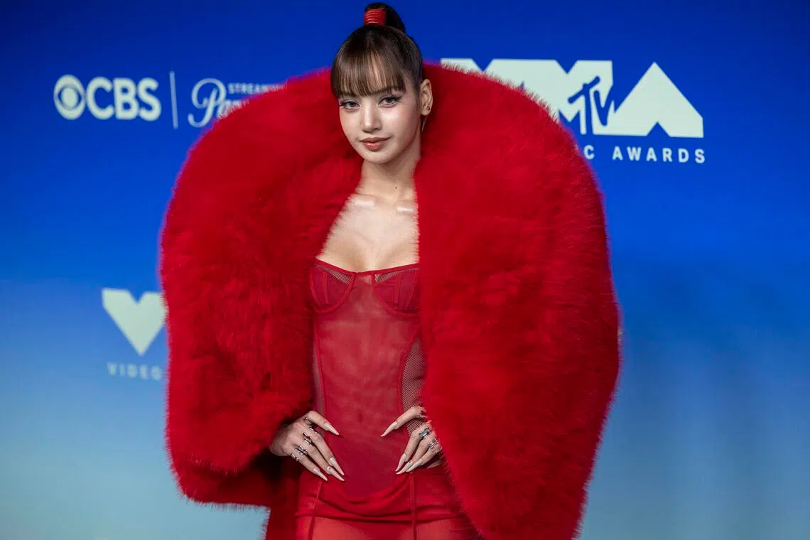 Lisa at the 2026 MTV Video Music Awards in Los Angeles, US on Sept 27.