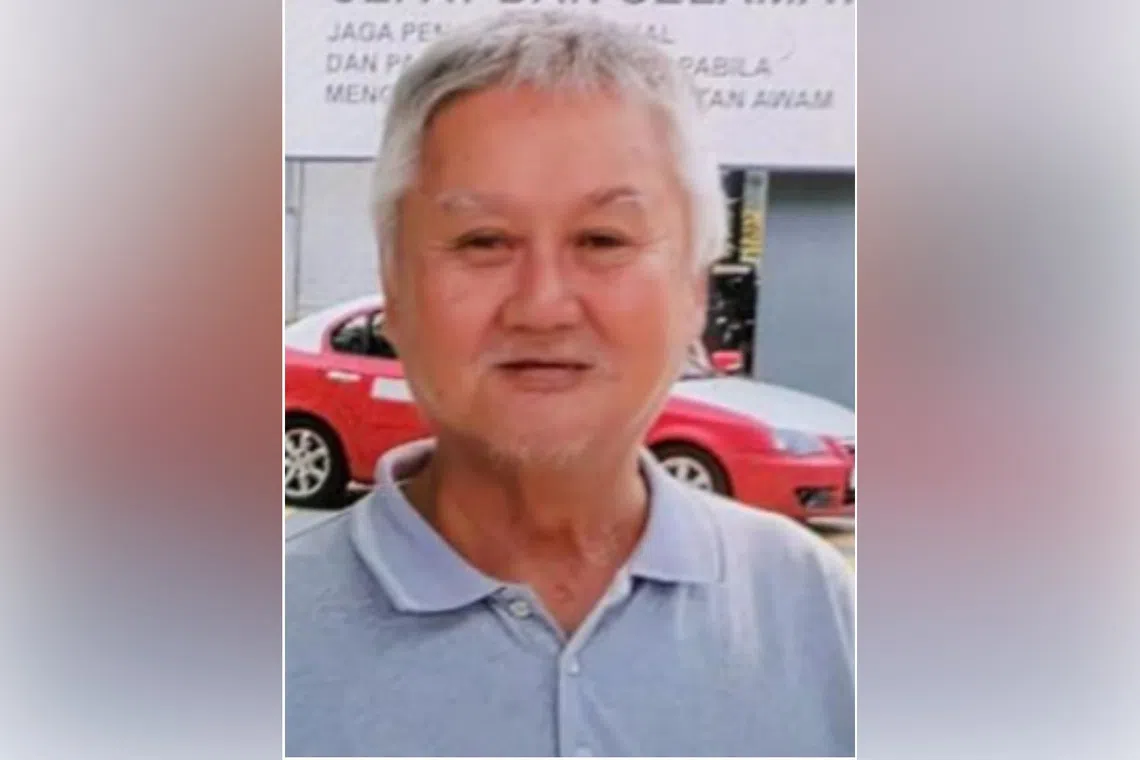 Lee Fatt Kow, 65, was last seen near Block 808C Chai Chee Road at around 8.30pm on Aug 2, before he went missing.