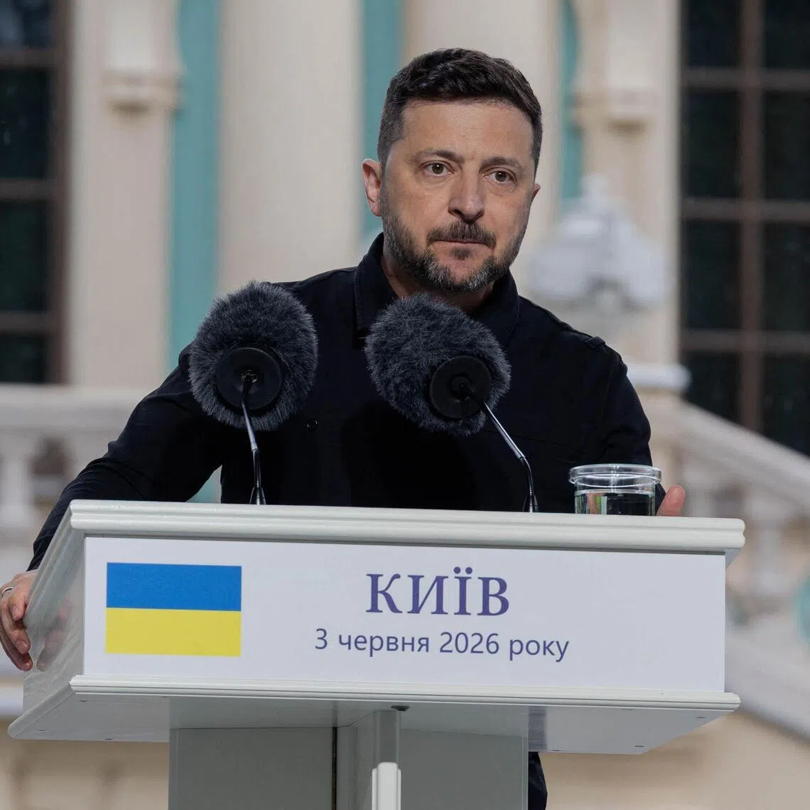 Ukrainian President Volodymyr Zelensky said Ukraine stood ready to continue fighting for its existence.