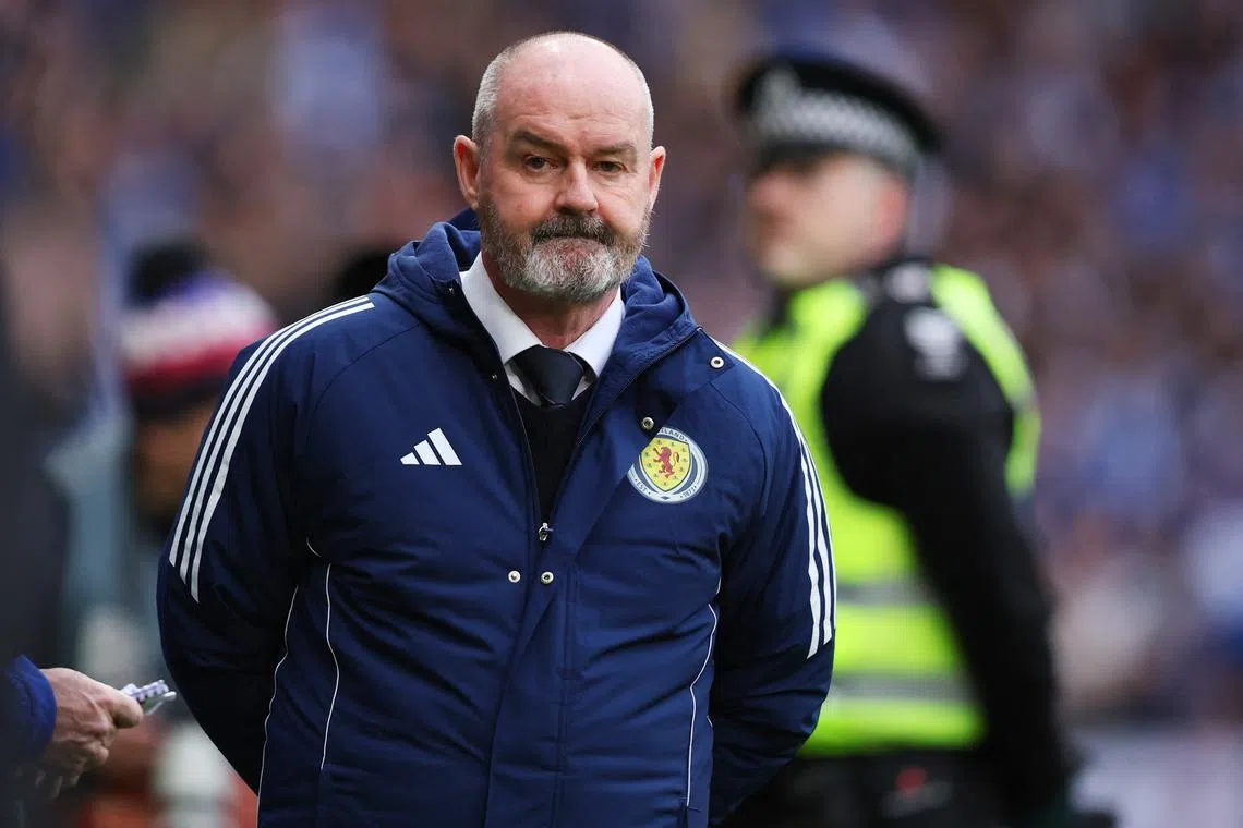 Soccer Football - Nations League - Play-offs - Second Leg - Scotland v Greece - Hampden Park, Glasgow, Scotland, Britain - March 23, 2025 Scotland coach Steve Clarke before the match Action Images via Reuters/Craig Brough