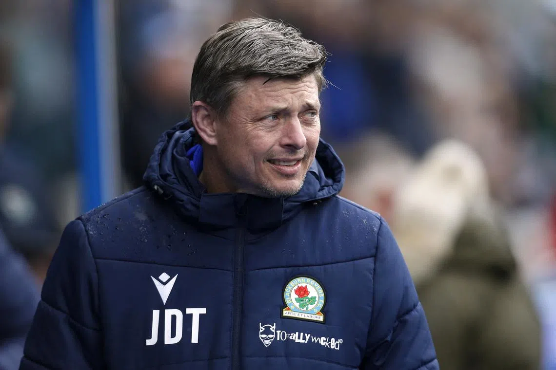 Soccer Football - Championship - Huddersfield Town v Blackburn Rovers - John Smith's Stadium, Huddersfield, Britain - April 10, 2023 Blackburn Rovers manager Jon Dahl Tomasson before the match Action Images/Ed Sykes/ File photo
