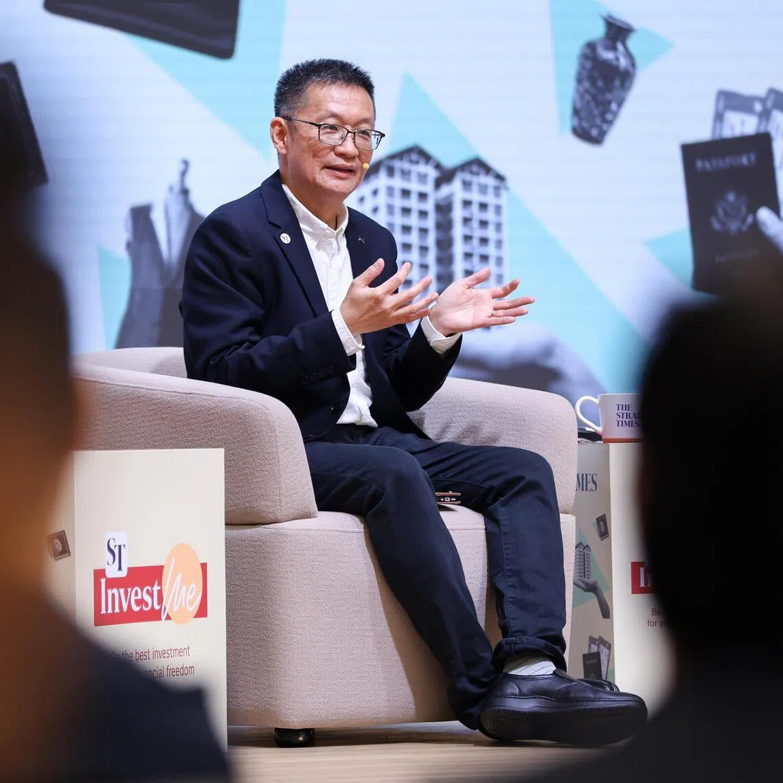 Mr Tan Ooi Boon, Invest editor at The Straits Times, shares insights on retirement fund planning at ST InvestMe's first financial literacy event, Retire With More Money, at the SPH Media Auditorium on May 16, 2026.