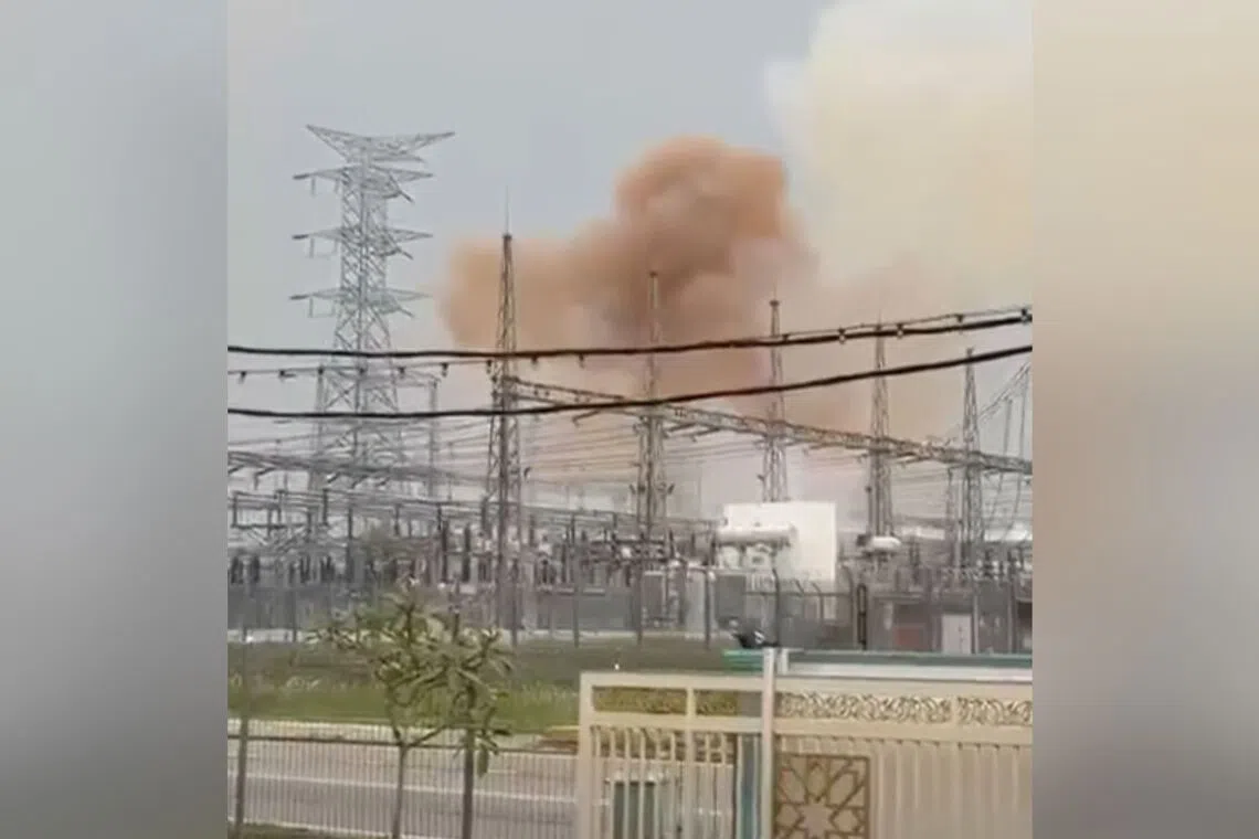 Two contractors electrocuted in the incident were in stable condition and receiving treatment.
