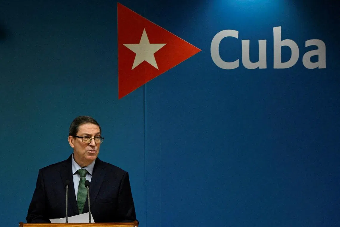 Cuba's foreign minister calls critical White House statement "misinformed"