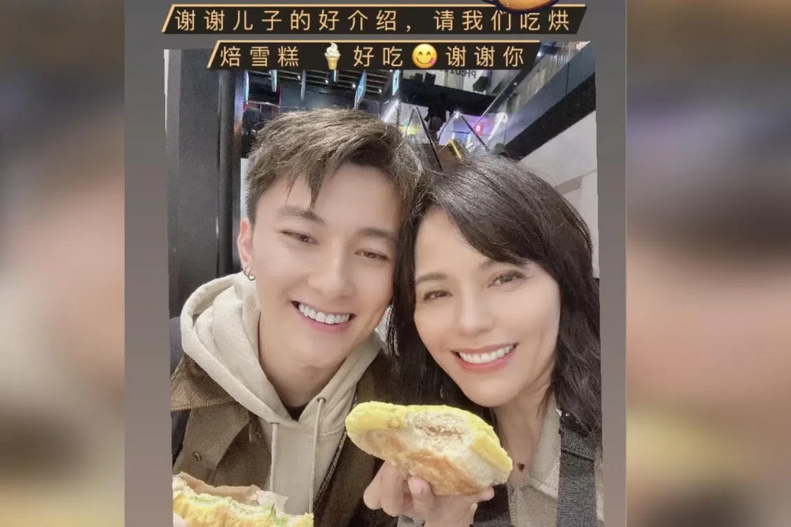 Actress Zoe Tay and former actor Edwin Goh in Sydney. Goh relocated to the Australian city in 2023.