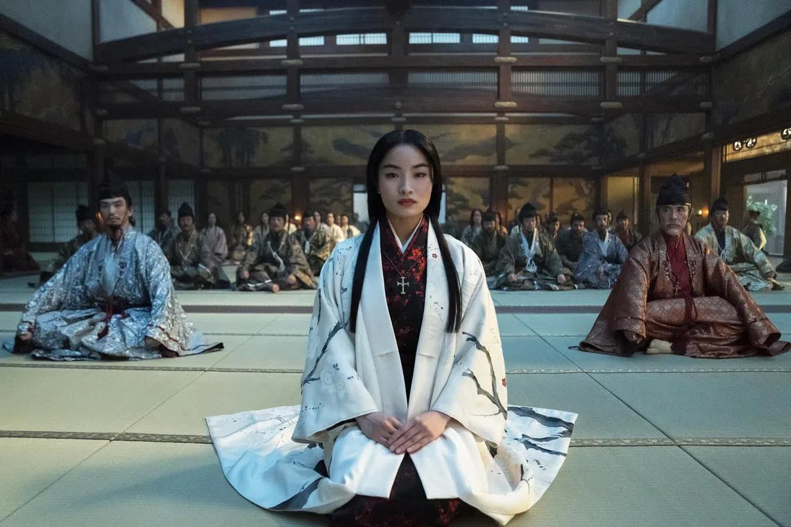 Anna Sawai in Shogun.
