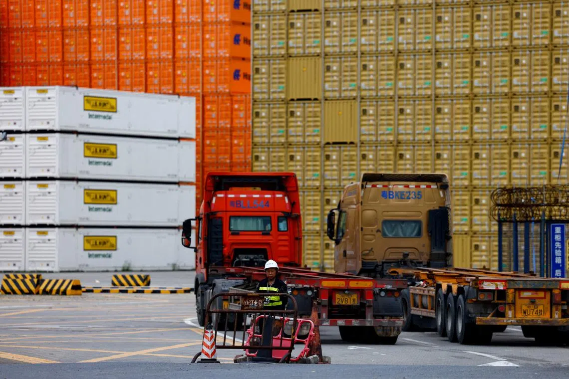 China's July exports surprisingly surged at the fastest pace in months, while its gross domestic product grew at a healthy 5.3 per cent during the first six months of the year.