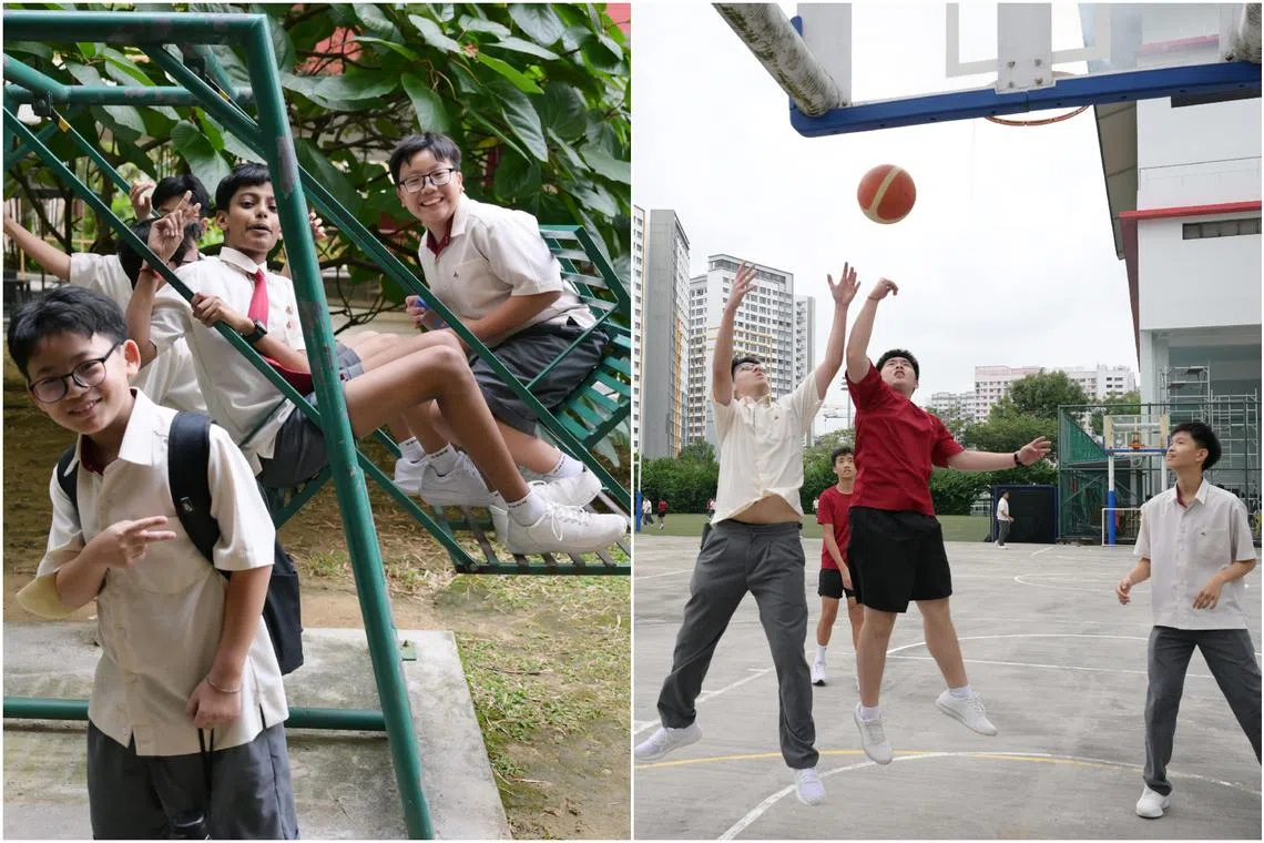 When phones are kept away, students in Singapore come out to play