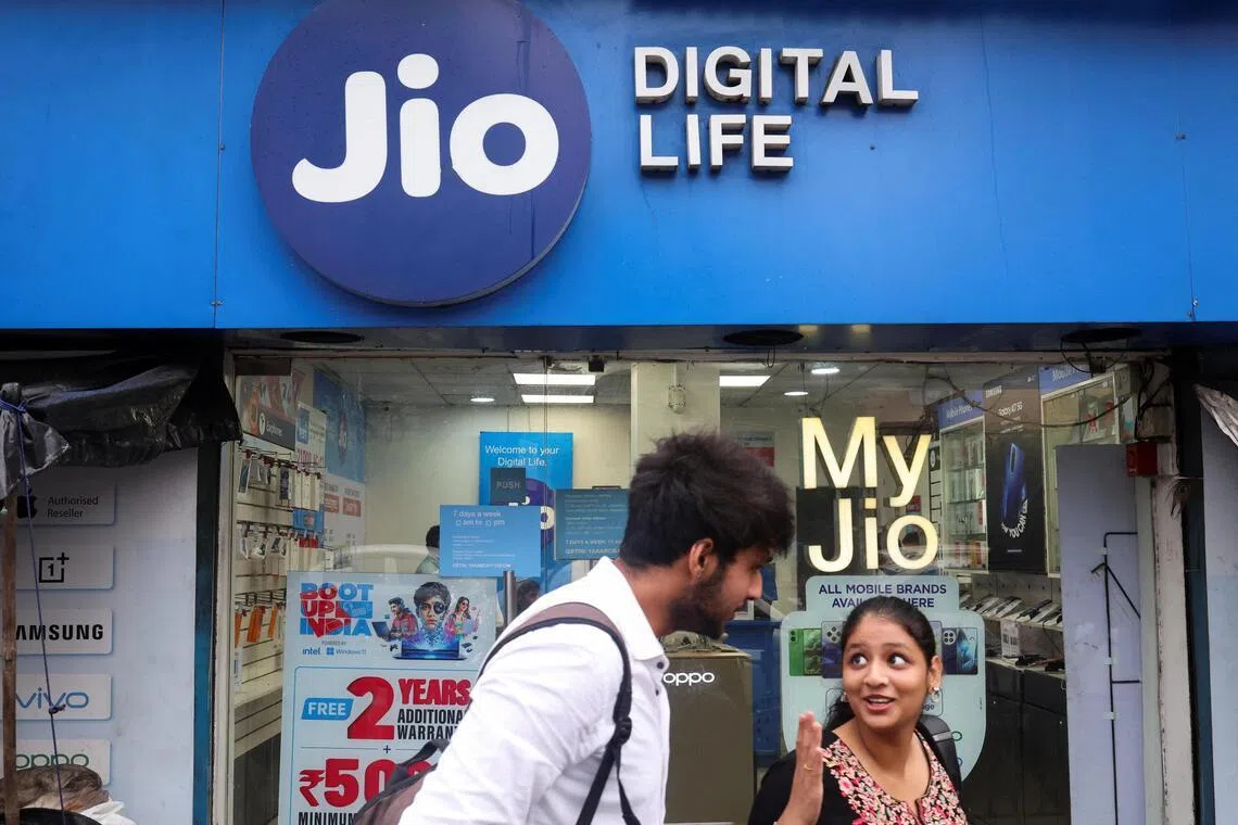 Jio’s telecom arm had 524.4 million subscribers as of March 31, including 268.5 million on its 5G network.
