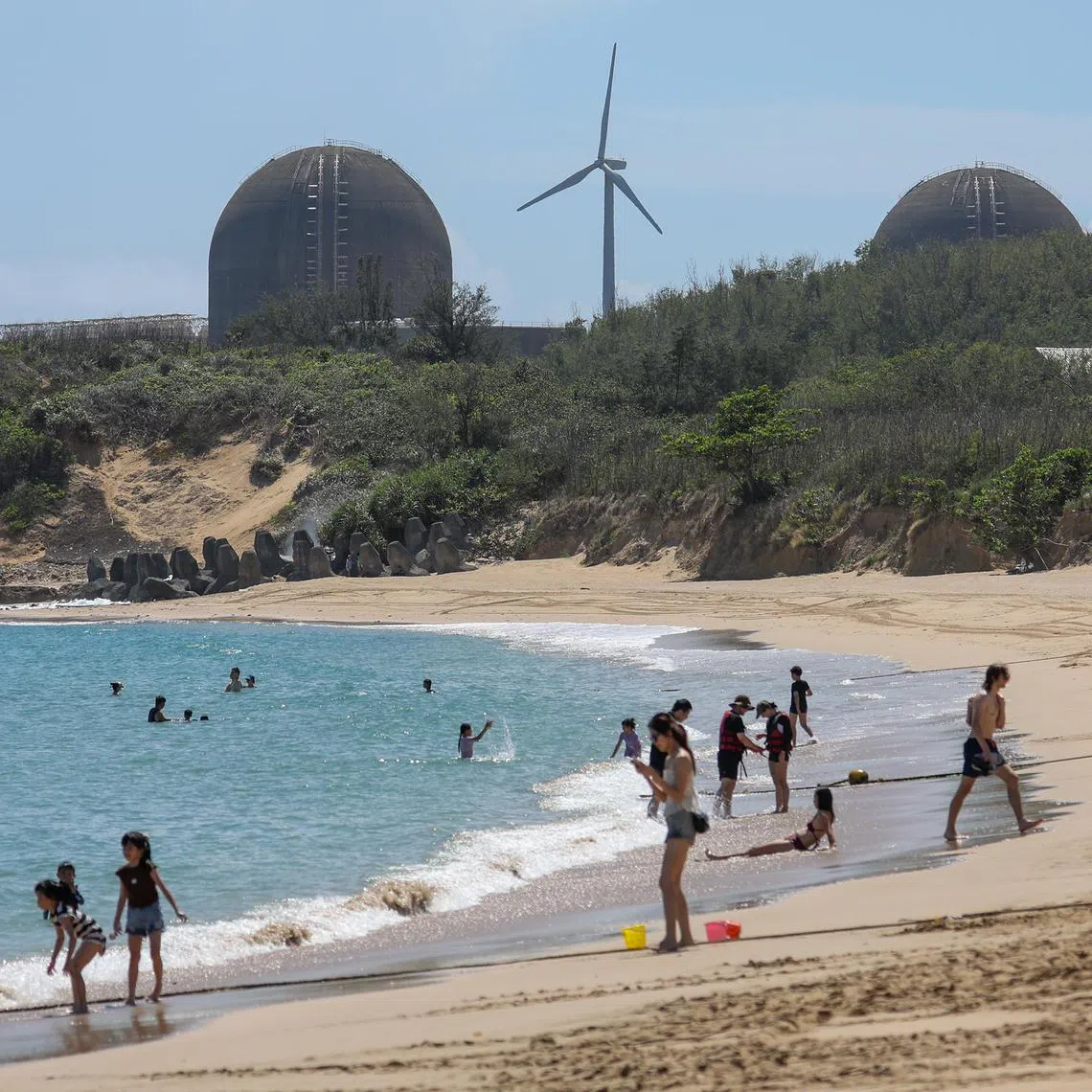 On Aug 23, Taiwanese voters rejected a referendum on whether the island’s Maanshan power plant (in background) should be restarted.