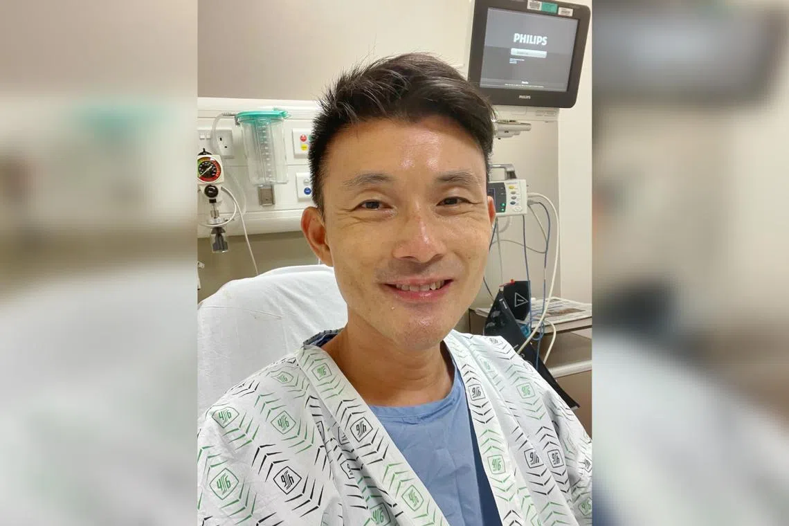 Mr Baey Yam Keng discovered three benign polyps after going for a colonoscopy, and is encouraging others to get screened as well.